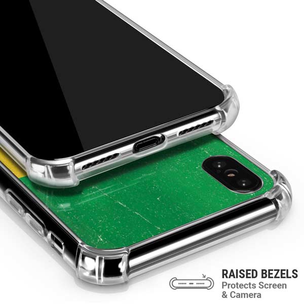 Ethiopia Flag Distressed iPhone X/XS Clear Case