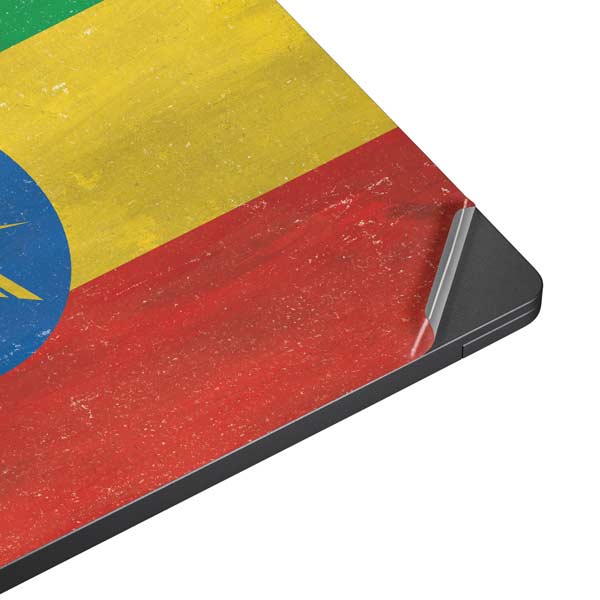 Ethiopia Flag Distressed Surface Laptop 7 13.8in Skin