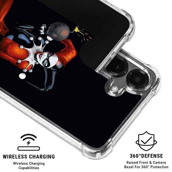 DC Comics Harley Quinn Playfull Pose Galaxy S26 Plus Clear Case