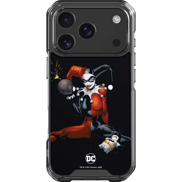 DC Comics Harley Quinn Playfull Pose iPhone 17 Pro Clear Case