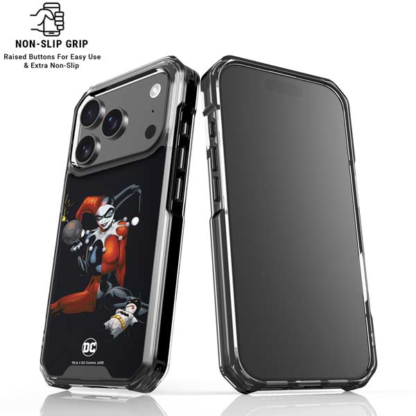 DC Comics Harley Quinn Playfull Pose iPhone 17 Pro Clear Case