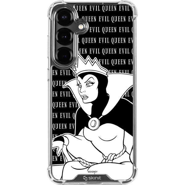 Disney Villains Evil Queen Black and White Galaxy S26 Clear Case