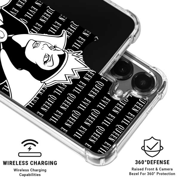 Disney Villains Evil Queen Black and White Galaxy S26 Clear Case