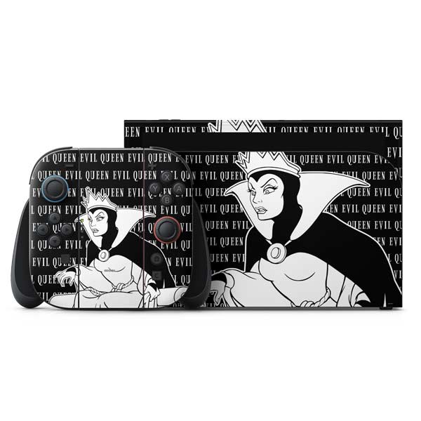Disney Villains Evil Queen Black and White Nintendo Switch 2 (2025) with Joy-Con Skin