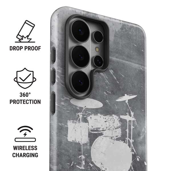Faded Drumset Galaxy S26 Ultra Impact Case