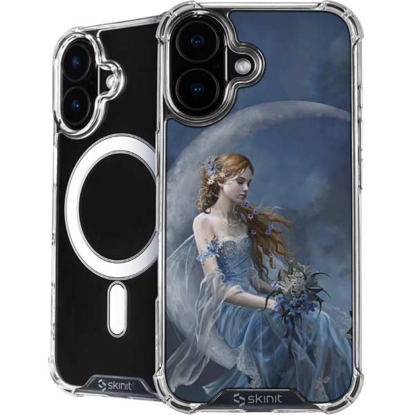 Fairy with Black Cat Sitting on Moon by Nene Thomas iPhone 17 MagSafe Case