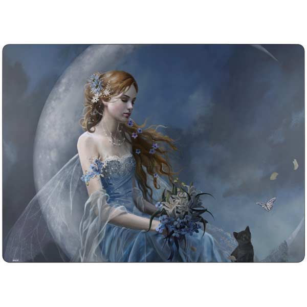 Fairy with Black Cat Sitting on Moon by Nene Thomas Surface Laptop 7 15in Skin