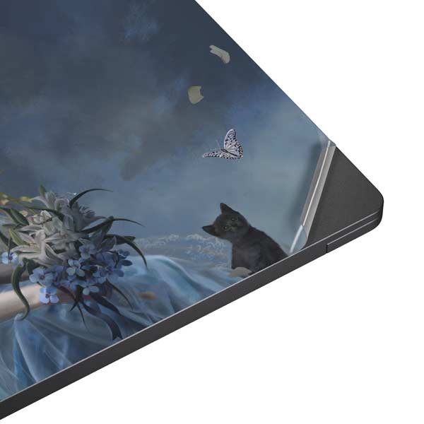 Fairy with Black Cat Sitting on Moon by Nene Thomas Surface Laptop 7 15in Skin