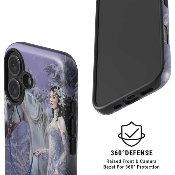 Fairy with Horse in Snow by Nene Thomas iPhone 16 Magsafe Impact Case