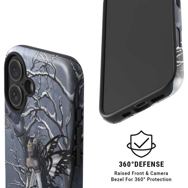 Fairy with Owl in Snow by Nene Thomas iPhone 16 Magsafe Impact Case