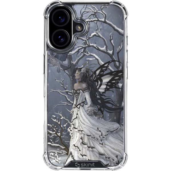 Fairy with Owl in Snow by Nene Thomas iPhone 17 Clear Case