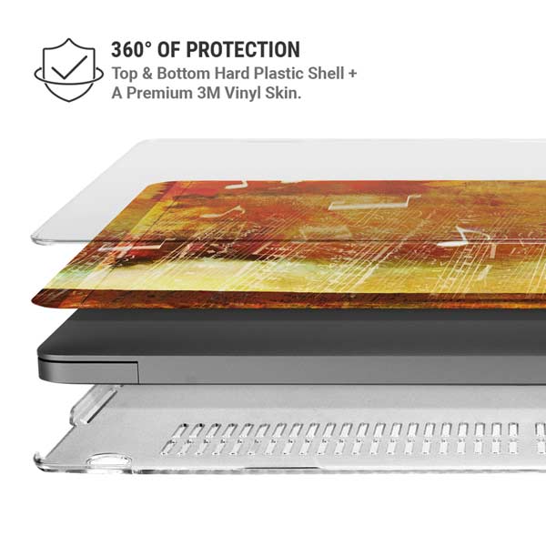 Falling Notes MacBook Pro 14in (2021-24) Case plus Skin