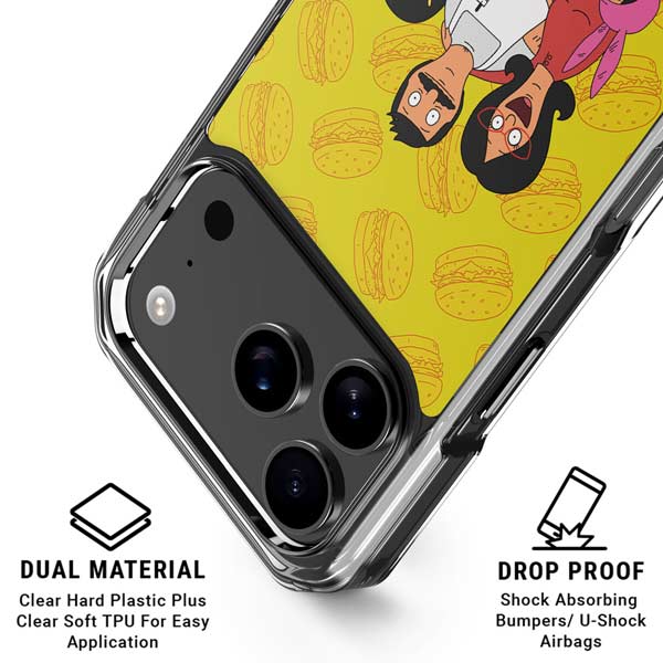 Bobs Burgers Family Portrait iPhone 17 Pro Clear Case
