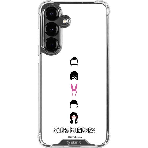 Bobs Burgers Silhouette Galaxy S26 Clear Case