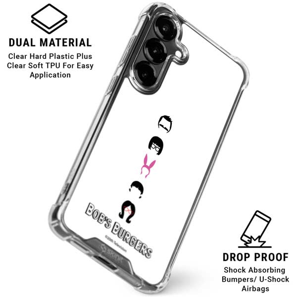 Bobs Burgers Silhouette Galaxy S26 Clear Case