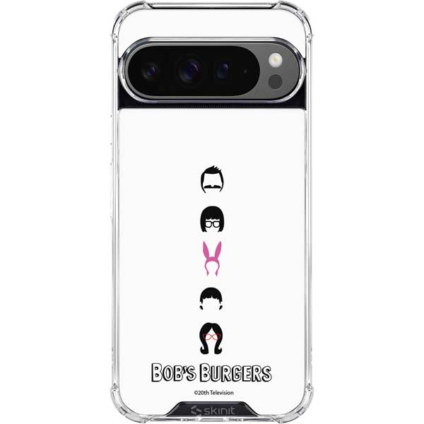 Bobs Burgers Silhouette Google Pixel 10 Pro XL Clear Case