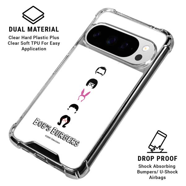 Bobs Burgers Silhouette Google Pixel 10 Pro XL Clear Case