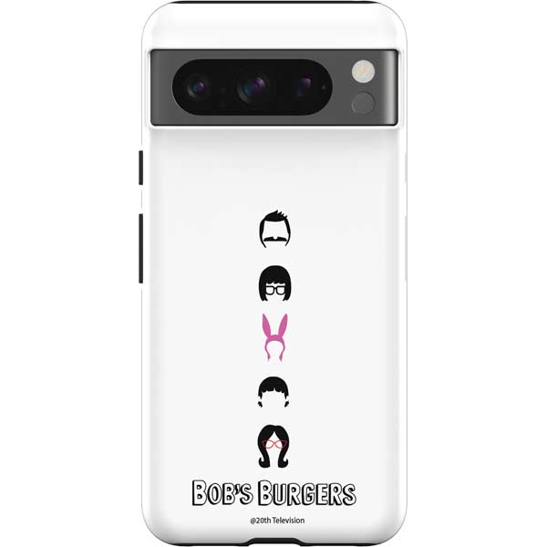 Bobs Burgers Silhouette Pixel Cases