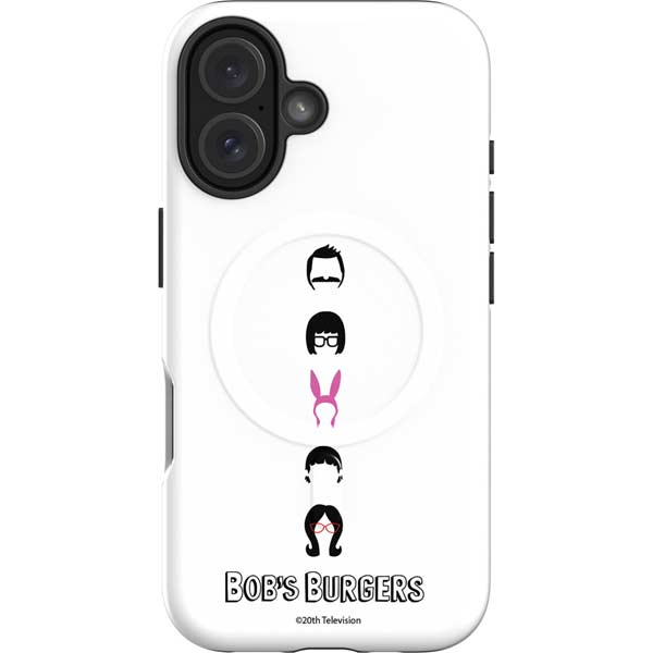 Bobs Burgers Silhouette iPhone 16 Magsafe Impact Case