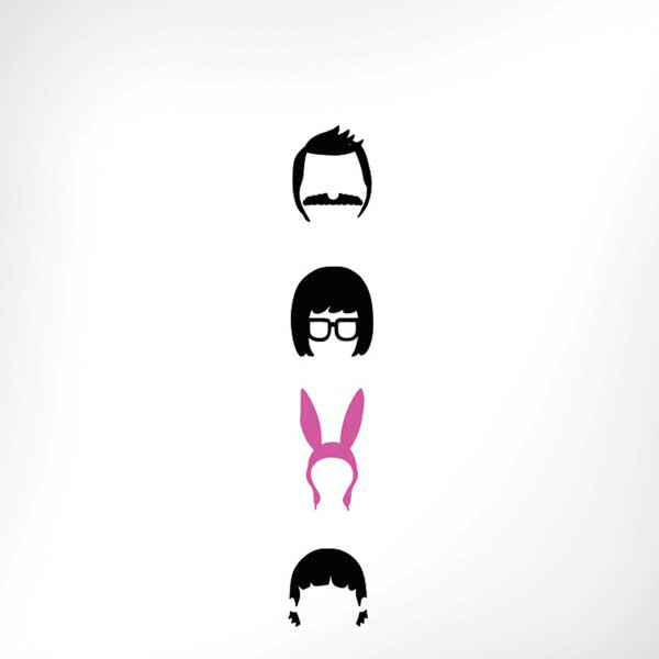 Bobs Burgers Silhouette iPhone XS Pro Case