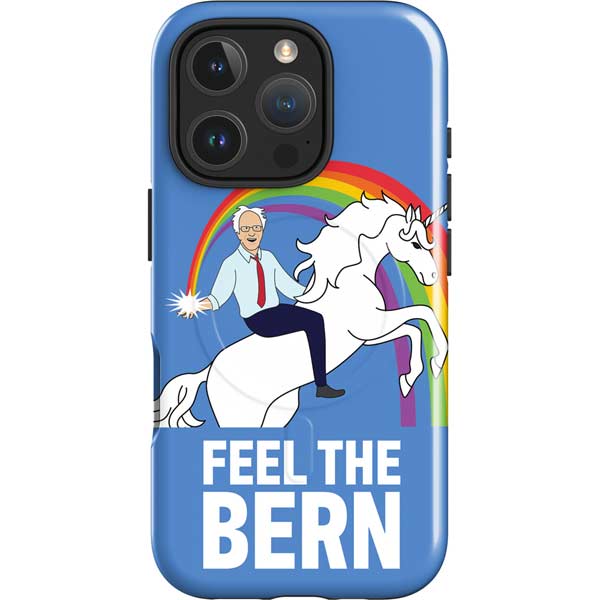 Feel The Bern Unicorn iPhone 16 Pro Magsafe Impact Case