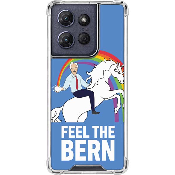 Feel The Bern Unicorn Moto G 5G (2025) Clear Case