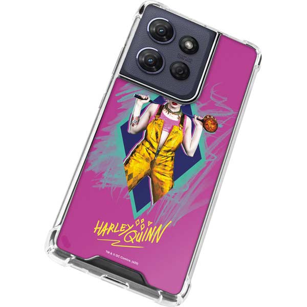 DC Comics Fierce Harley Quinn Moto G 5G (2025) Clear Case