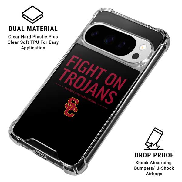University of Southern California Fight On Trojans Google Pixel 10 Pro Clear Case