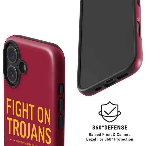 University of Southern California Fight On Trojans Red iPhone 16 Magsafe Impact Case