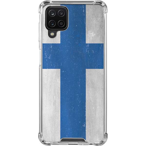 Finland Flag Distressed Galaxy Cases