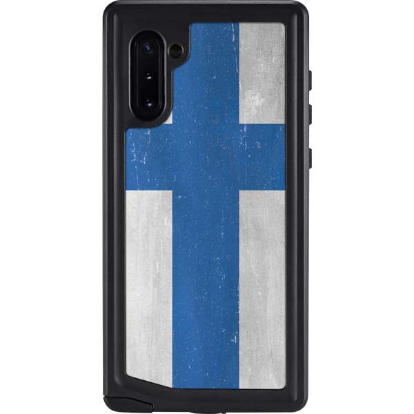 Finland Flag Distressed Galaxy Cases