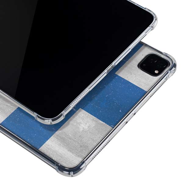Finland Flag Distressed iPad Pro 11in (2024) Clear Case