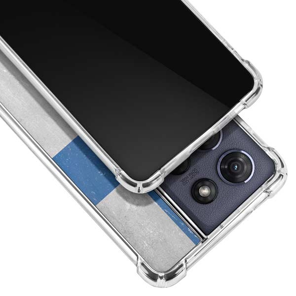 Finland Flag Distressed Moto G Play 5G (2025) Clear Case