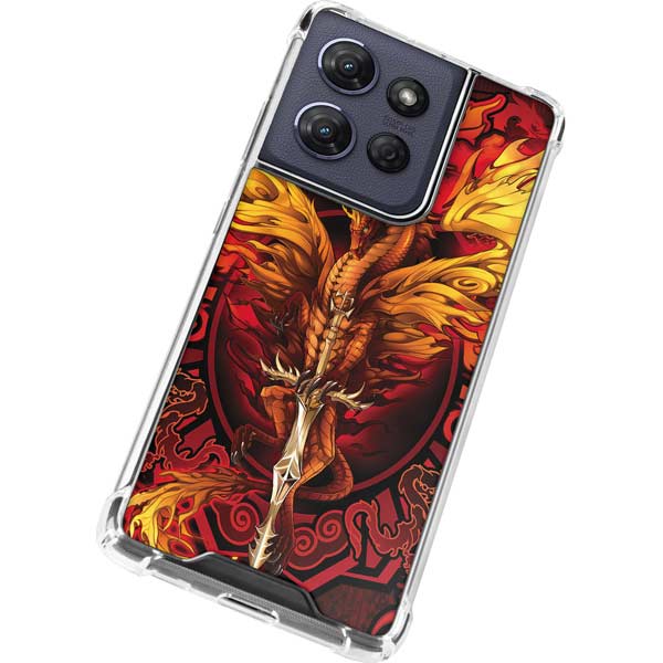 Fire Dragon by Ruth Thompson Moto G 5G (2025) Clear Case
