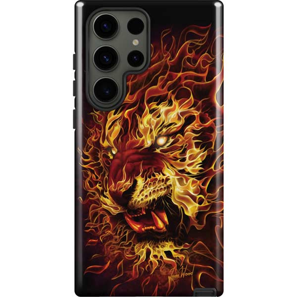 Fire Tiger by Tom Wood Galaxy S23 Ultra Pro Case