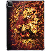 Fire Tiger by Tom Wood iPad Pro 11in (2024) Clear Case