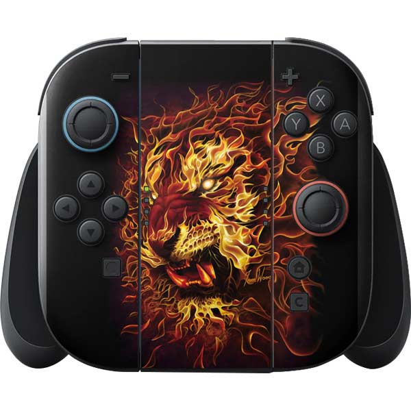 Fire Tiger by Tom Wood Nintendo Switch 2 (2025) with Joy-Con Skin