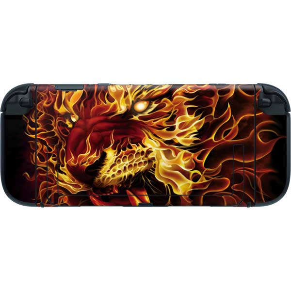 Fire Tiger by Tom Wood Nintendo Switch 2 (2025) with Joy-Con Skin