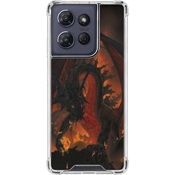 Fireball Dragon by Vincent Hie Moto G 5G (2025) Clear Case