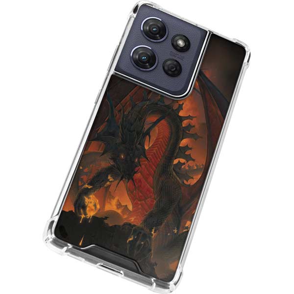 Fireball Dragon by Vincent Hie Moto G 5G (2025) Clear Case