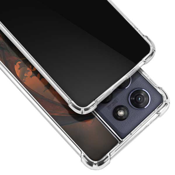 Fireball Dragon by Vincent Hie Moto G 5G (2025) Clear Case