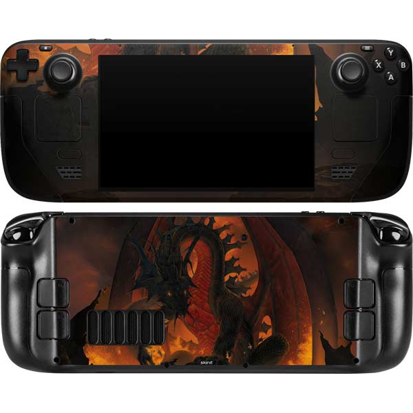 Fireball Dragon by Vincent Hie Steam Deck Handheld Gaming Computer OLED ...