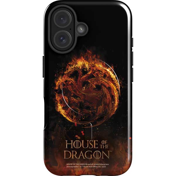 HBO House of the Dragon Flaming Tararyen Sigil iPhone 16 Magsafe Impact Case