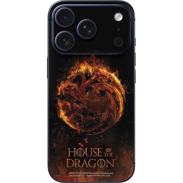 HBO House of the Dragon Flaming Tararyen Sigil iPhone 17 Pro Skin