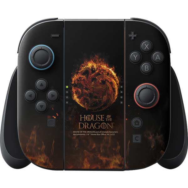 HBO House of the Dragon Flaming Targaryen Sigil Nintendo Skins | Skinit.com