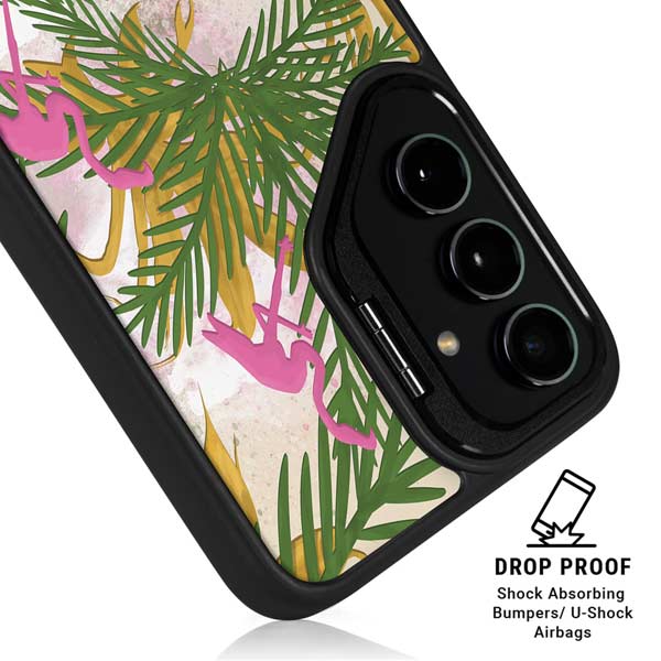 Flamingo Pattern Galaxy S26 Plus Kickstand Case