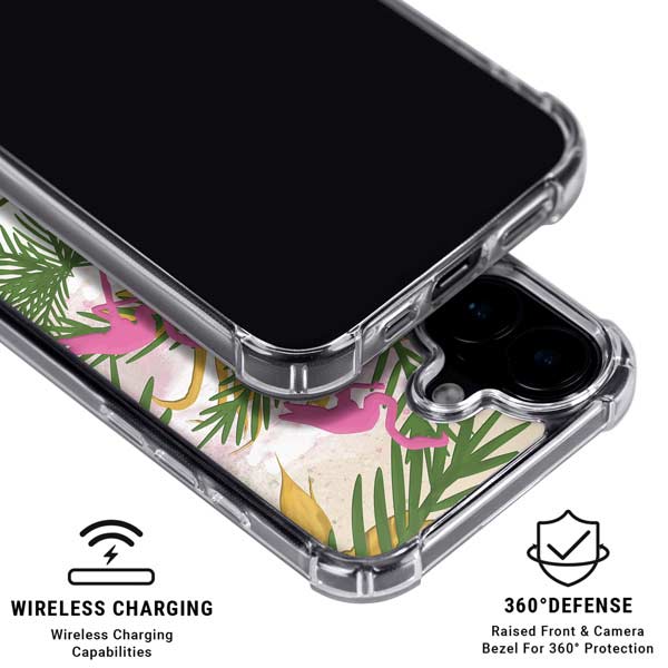 Flamingo Pattern iPhone 16 Plus MagSafe Case