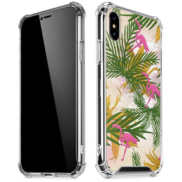 Flamingo Pattern iPhone X/XS Clear Case