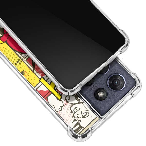DC Comics Flash Block Pattern Moto G 5G (2025) Clear Case