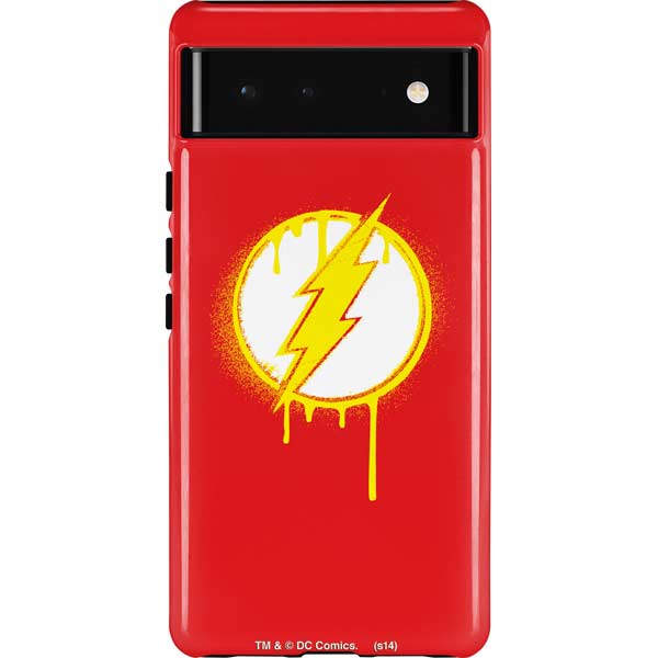 DC Comics The Flash Emblem Drip Pixel Cases
